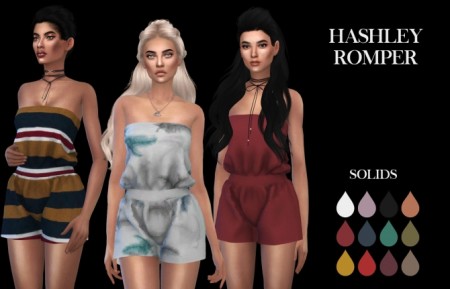 Hashley Romper at Leo Sims » Sims 4 Updates