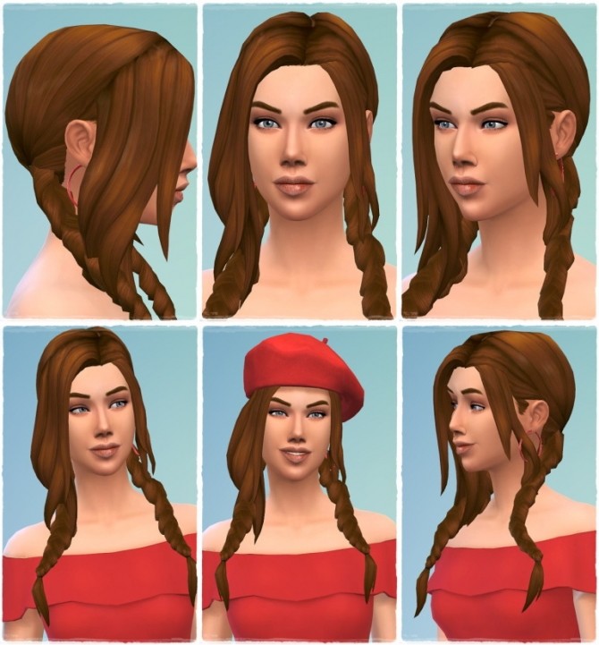 Sims 4 Alina’s Vampire Braids at Birksches Sims Blog