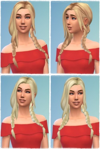 Alinas Vampire Braids At Birksches Sims Blog Sims 4 Updates