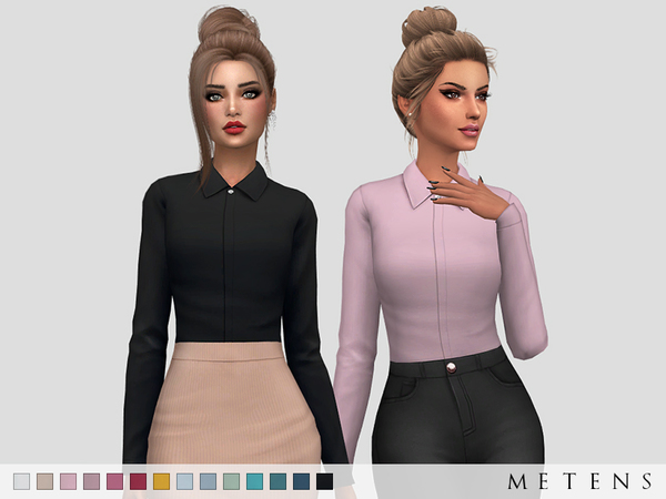 Sims 4 Peony Top by Metens at TSR