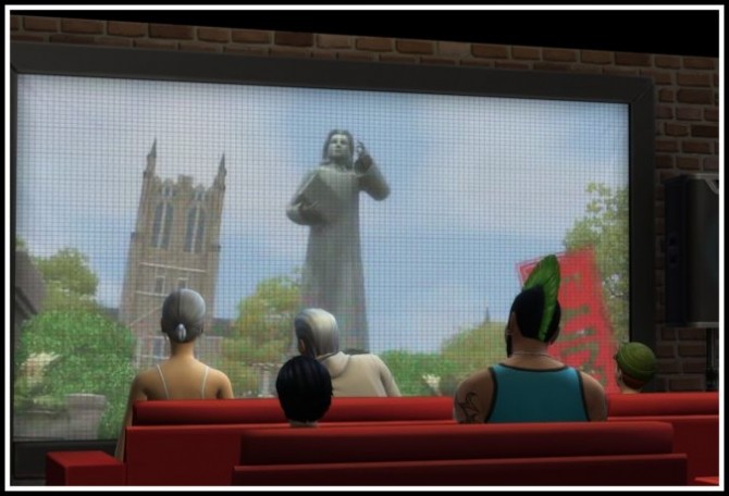 Sims 4 Watch Movie and Be Quiet please at LittleMsSam