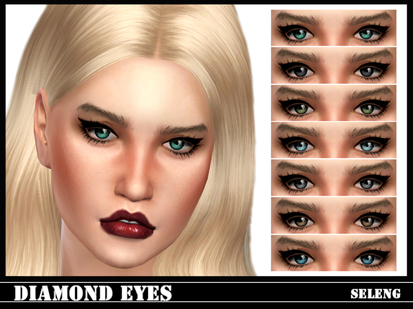 Sims 4 Diamond Eyes by Seleng at TSR