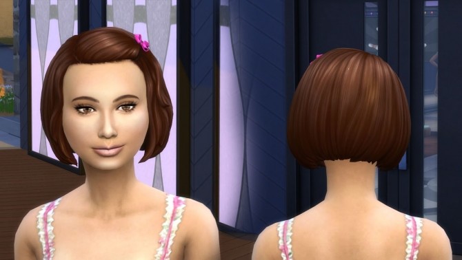 Sims 4 Bob Bow Hair Conversion at My Stuff