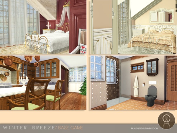 Sims 4 Winter Breeze house by Pralinesims at TSR