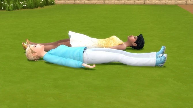 Sims 4 Nap on the Ground by Triplis at Mod The Sims