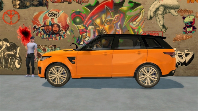 Sims 4 Ranger Rover Patron Range Rover Sport SVR at LorySims » Sims 4 Updates