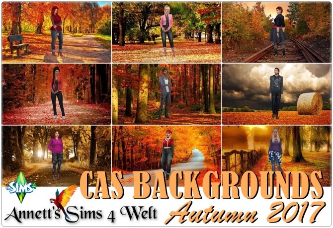Sims 4 CAS Backgrounds Autumn 2017 at Annett’s Sims 4 Welt