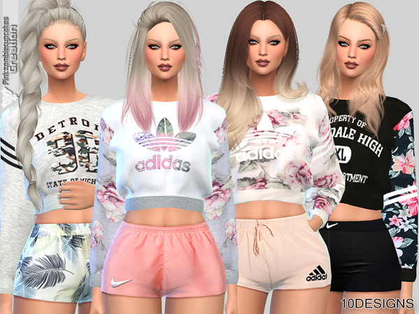 Sims 4 Sweatshirts Collection 010 by Pinkzombiecupcakes at TSR