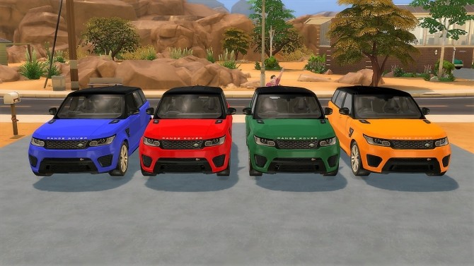 Sims 4 Range Rover Sport SVR at LorySims