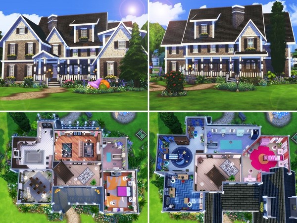 Sims 4 Pumpkin Valley house by MychQQQ at TSR