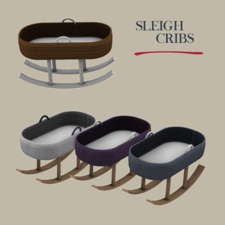 Sleigh Crib at Leo Sims