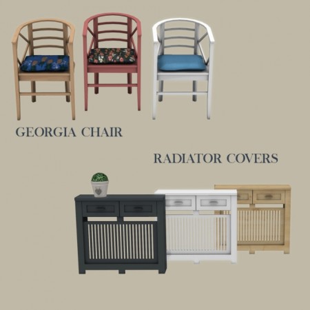 Georgia Chair & Radiator Cover at Leo Sims