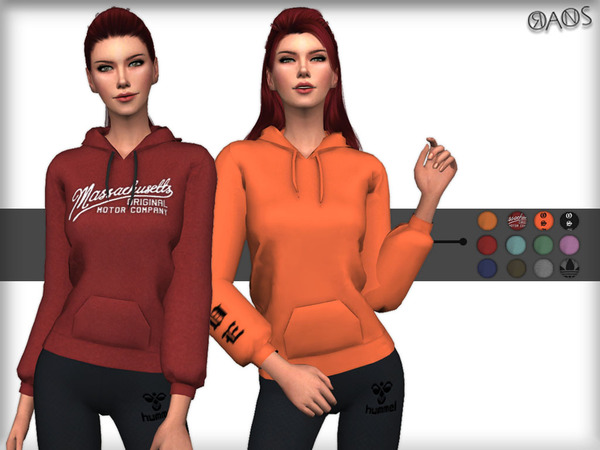 Sims 4 Hoodie F by OranosTR at TSR