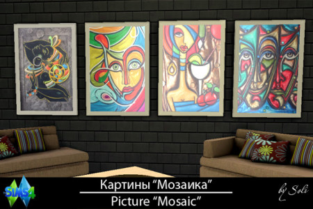 Mosaic pictures at Soli Sims 4