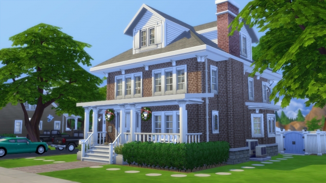 American Foursquare by pollycranopolis at Mod The Sims » Sims 4 Updates