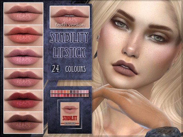 Sims 4 Stability Lipstick by RemusSirion at TSR