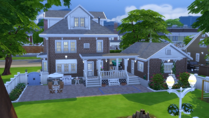 American Foursquare by pollycranopolis at Mod The Sims » Sims 4 Updates