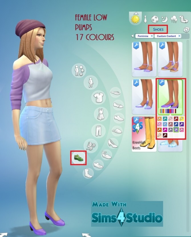 Sims 4 Female Shoes Recolour SET Pumps by wendy35pearly at Mod The Sims