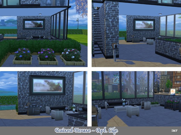 Sims 4 IMF Raised House by IzzieMcFire at TSR