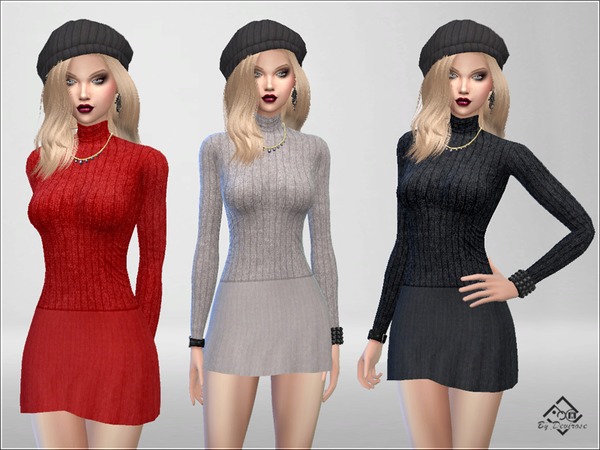Sims 4 Welcome Autumn Dress by Devirose at TSR