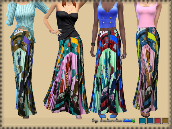 Sims 4 Skirt Female by bukovka at TSR