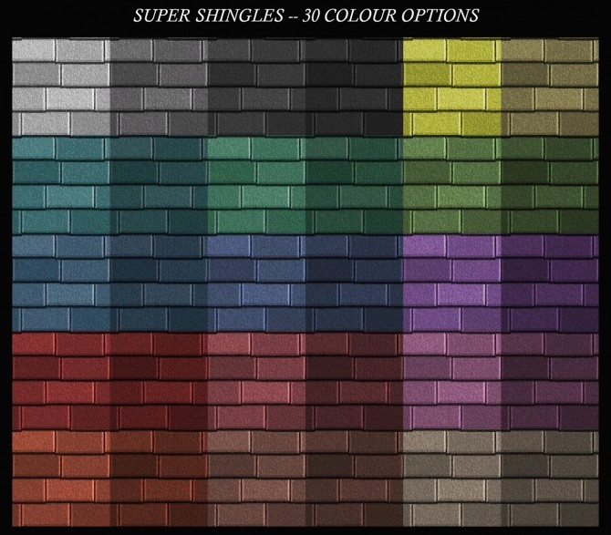 Sims 4 Super Shingles Roof by Simmiller at Mod The Sims