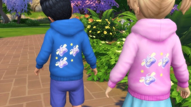 Sims 4 Sweet Glow Slimes Sweatshirts by Snowhaze at Mod The Sims