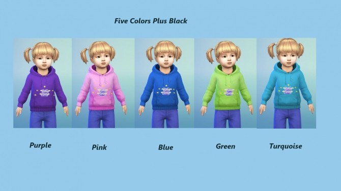 Sims 4 Sweet Glow Slimes Sweatshirts by Snowhaze at Mod The Sims