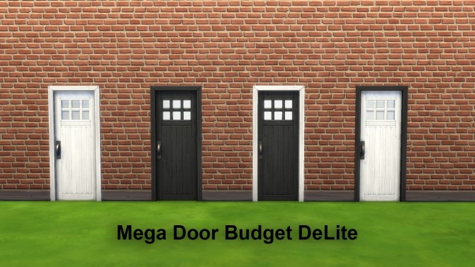 Sims 4 Recolour of the Mega door series by simsessa at Mod The Sims