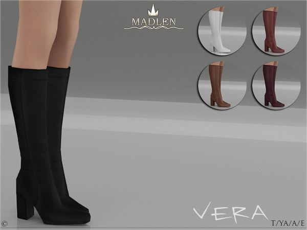 Sims 4 Madlen Vera Boots by MJ95 at TSR