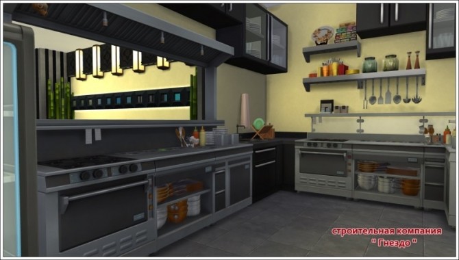 Sims 4 Elite restaurant at Sims by Mulena
