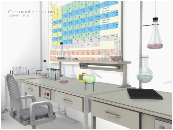 Sims 4 Chemical laboratory by Severinka at TSR