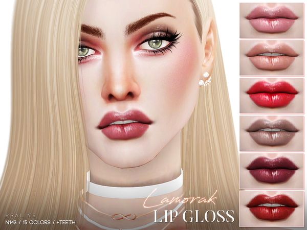 Sims 4 Lamorak Lip Gloss N143 by Pralinesims at TSR