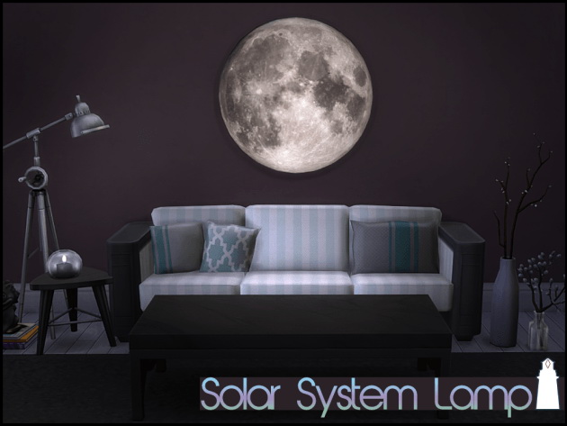 Sims 4 Solar system lamp by Waterwoman at Akisima