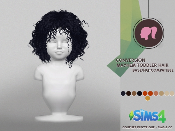 sims 4 curly hair child cc