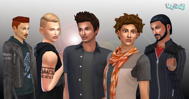 Sims 4 Male Hair Pack 5 at My Stuff