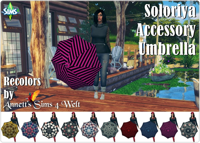 Sims 4 Soloriyas Umbrella Recolors at Annett’s Sims 4 Welt