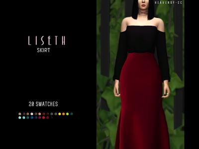 Sims 4 Liseth Skirt at Heavendy cc
