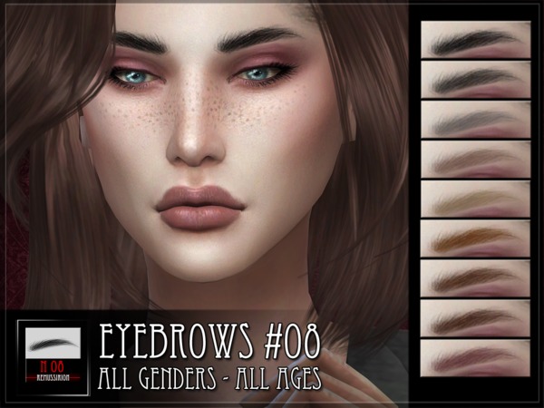 Sims 4 Eyebrows 08 by RemusSirion at TSR