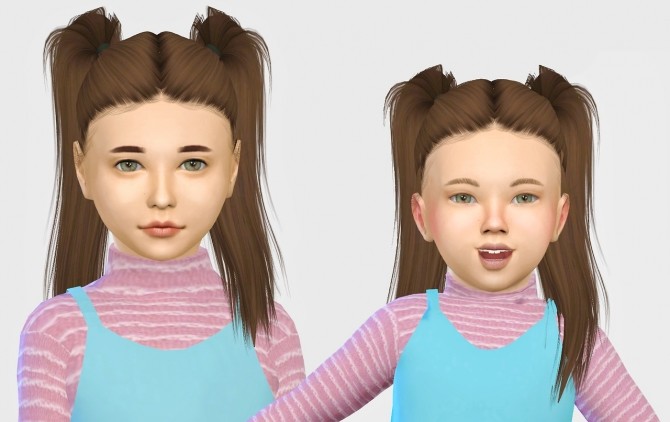 Sims 4 LeahLillith Bling Hair Kids & Toddlers at Simiracle
