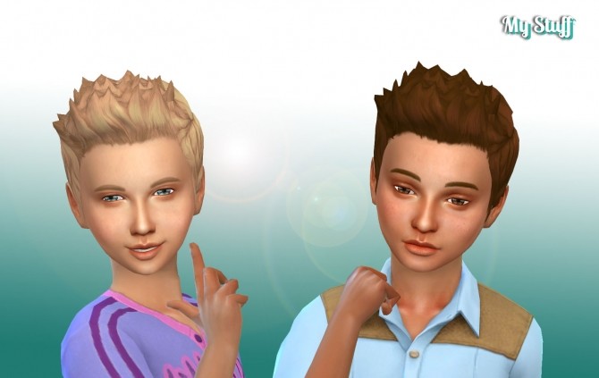 Sims 4 Robert Hairstyle for Boys at My Stuff