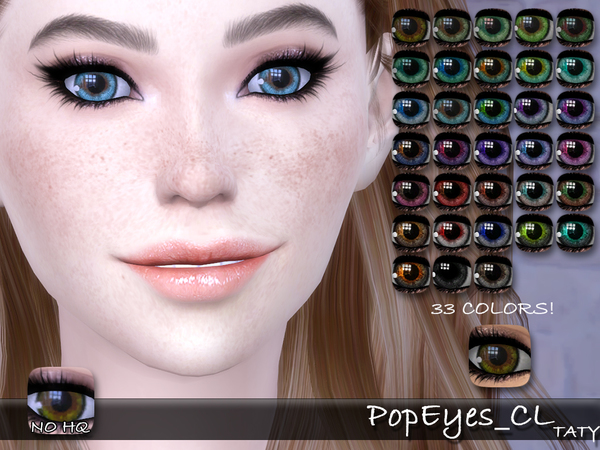 Sims 4 Pop eyes CL by tatygagg at TSR