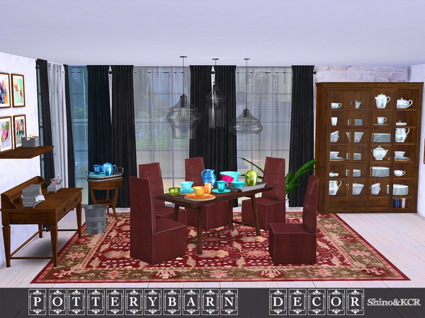 Sims 4 Decor Potterybarn by ShinoKCR at TSR
