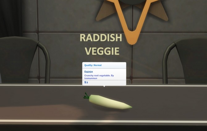 Sims 4 Custom Harvestable Radish/Daikon by icemunmun at Mod The Sims