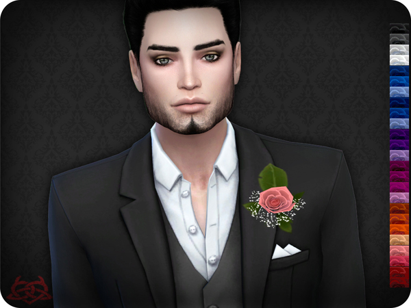 Sims 4 Boutonniere 1 by Colores Urbanos at TSR