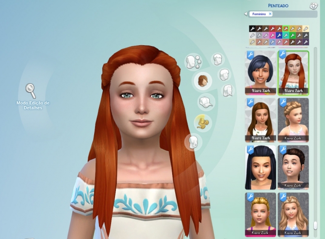 Małgorzata Hair for Girls at My Stuff » Sims 4 Updates