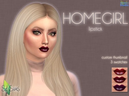 HOMEGIRL Lipstick by SF Sims at TSR