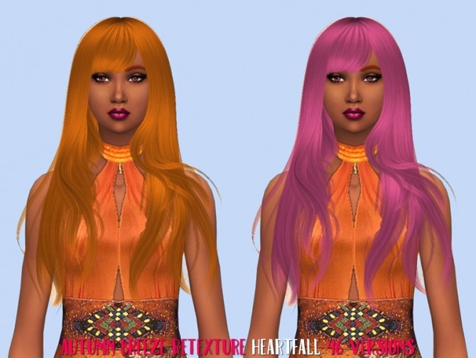 Sims 4 Autumn Breeze hair recolors by heartfall at SimsWorkshop