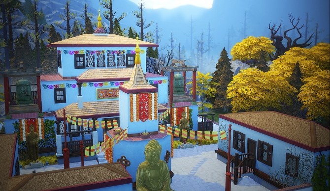 Sims 4 Tibetan monastery at Nyuska