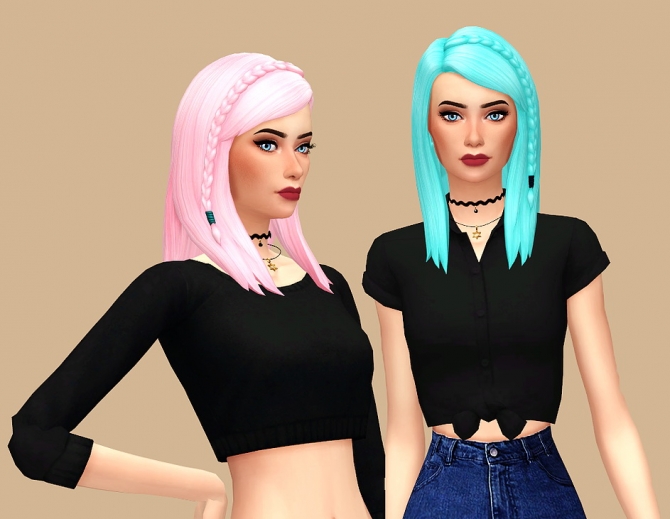 Hair recolor at Kass » Sims 4 Updates